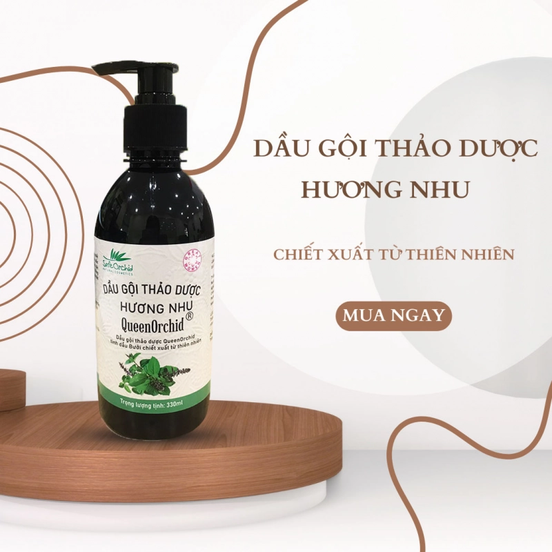 Dầu gội thảo dược Queen Orchid Hương Nhu 330ml