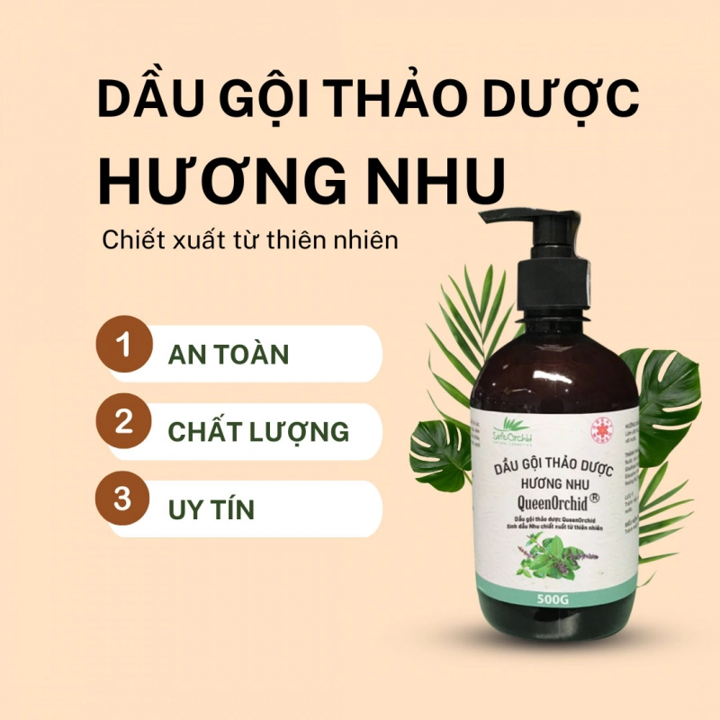 Dầu gội thảo dược Queen Orchid Hương Nhu 500ml