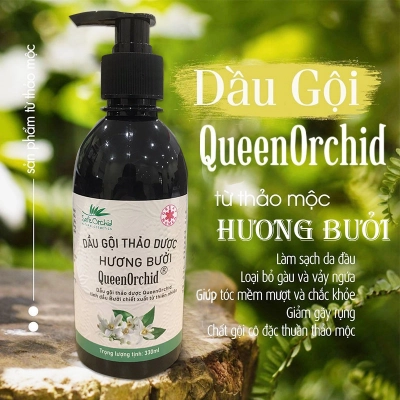 Dầu gội thảo dược Queen Orchid Hương bưởi 330ml
