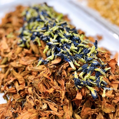 Trà gạo lứt hữu cơ - hoa bách hợp - hộp 150g/20 túi lọc