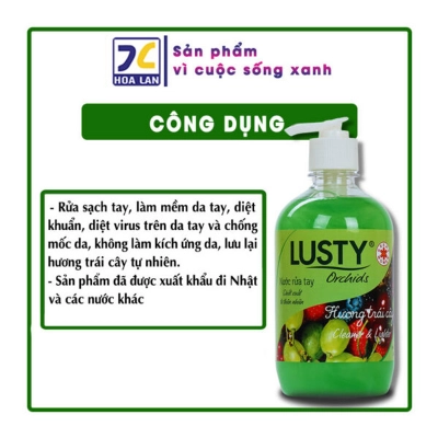 Nước rửa tay ướt Lusty Orchid 500ml