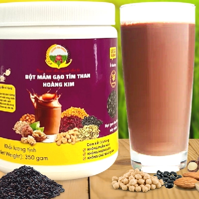 Bột Mầm gạo tím than Hoàng Kim