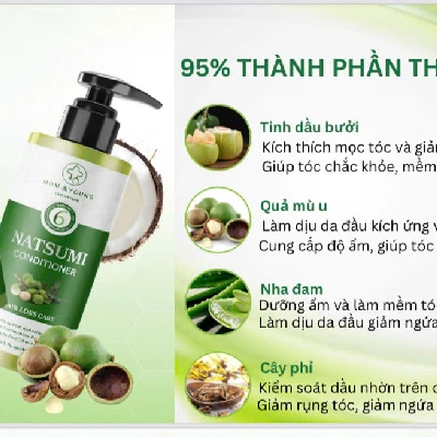 Cặp dầu gội & dầu xả bưởi Natsumi
